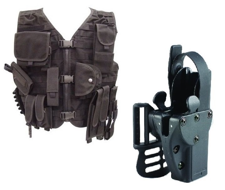 Tactical vest and Gun holster